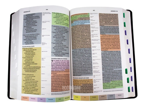 Imagen 5 de 6 de Biblia Estudio Arcoiris Ntv Piel Fabricada Negra C/indice