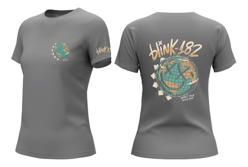 Camiseta Oficial Premium Dama Blink-182 World Tour 2024 