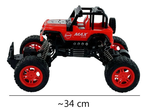 Jipe Speed Max Com Luz E Controle Remoto 1:16 - Bbr 3151
