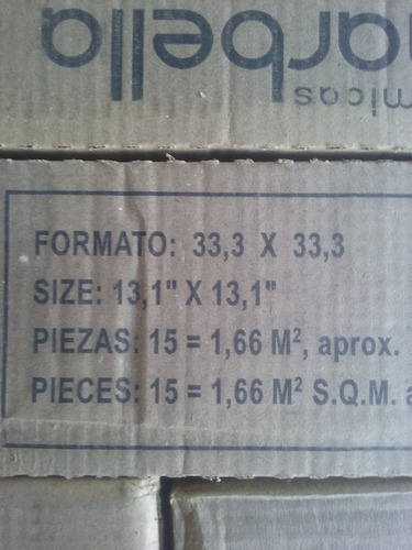 Ceramica Marbella Canaima 33 X 33 X Metro