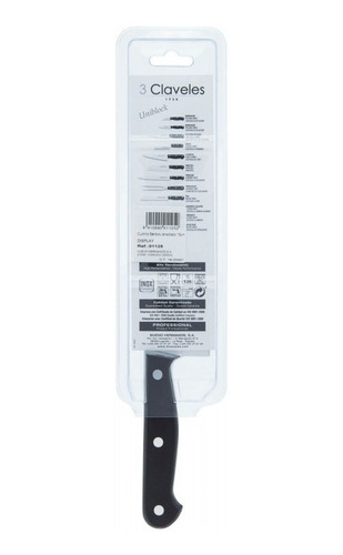 Imagen 4 de 5 de Cuchillos Santoku Alveolado 18 Cm Uniblock 3 Claveles 1125