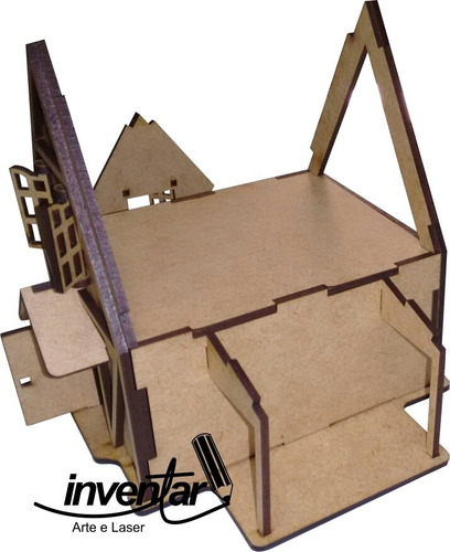 Imagem 6 de 10 de Casa Celeiro Fazenda Em Mdf 3 Mm Sem Pintura.