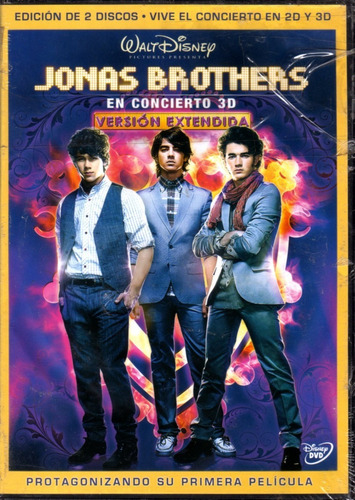 Jonas Brothers En Concierto 3d / Dvd Original Doble Nuevo