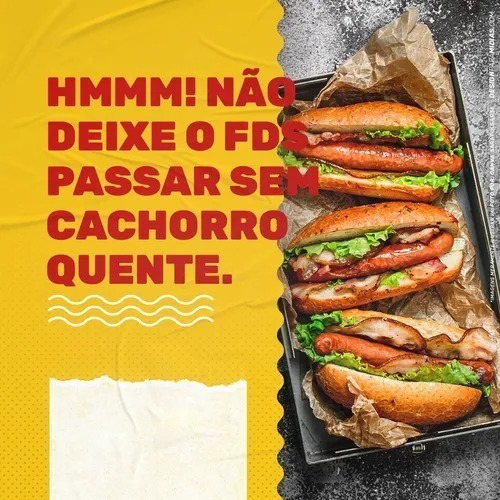 Pack Canva Cachorro Quente Artes Prontas E Editáveis + Bônus