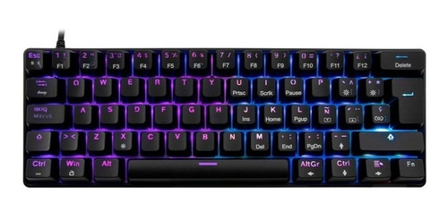 Teclado Mecánico 60% Switch Azul Balam Rush Rgb Gk550