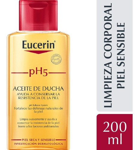 Eucerin Aceite De Ducha Ph5 Piel Seca Y Sensible X 200 Ml