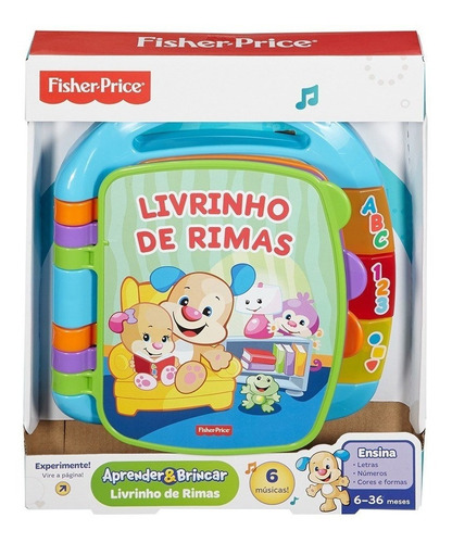 Livrinho De Rimas Musical Aprender E Brincar - Fisher-price