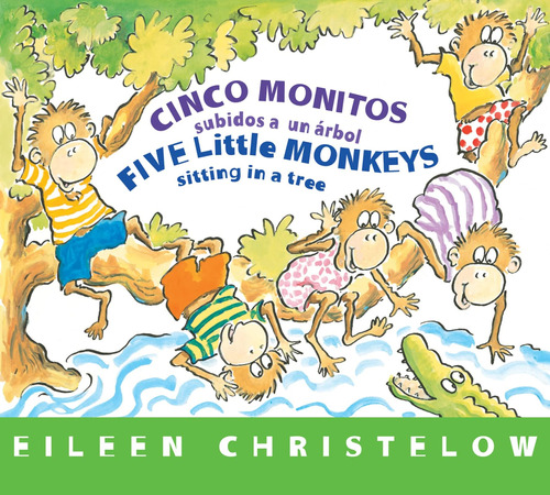Libro: Five Little Monkeys Sitting In A Monitos Subidos A Un