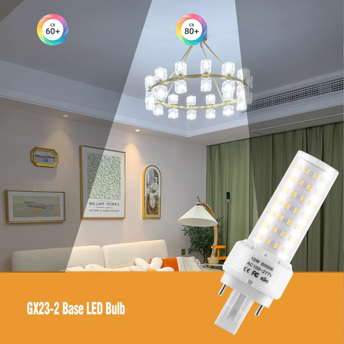 Lidesheng Gx23-2 Bulbe Led De Led Enchufe Y Juego, 6000k Pl