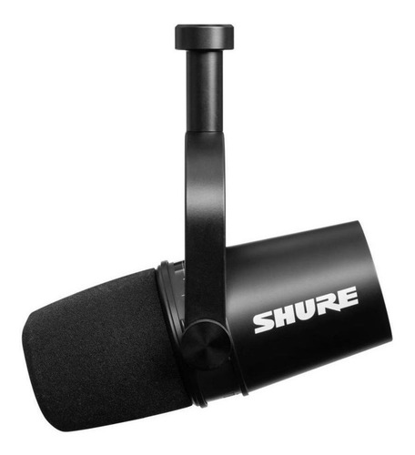 Micrófono Shure Mv7x Dinámico Cardioide Para Podcast Color Negro