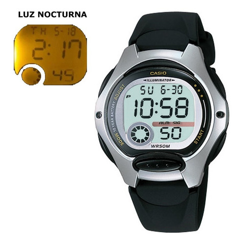 Reloj Casio Lw-200-1avcf Illuminator Multifunción-negro