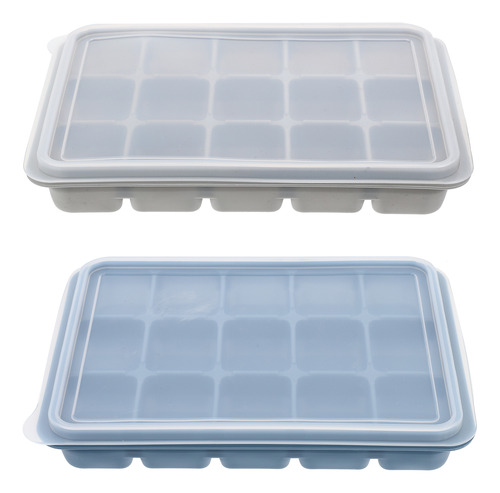 Bandeja De Hielo De Silicona Square Ice Cube Maker, 2 Unidad