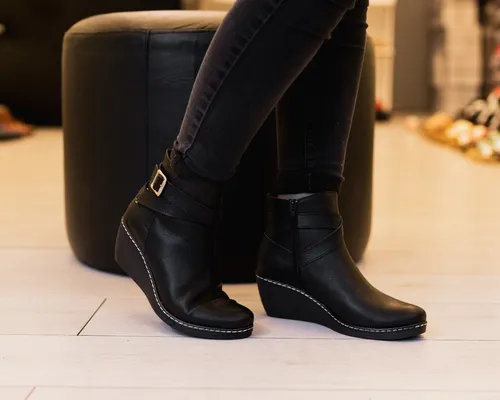 Botas Botitas Botinetas Mujer Cuero Chino