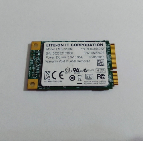 Ssd 32gb Msata Lite On