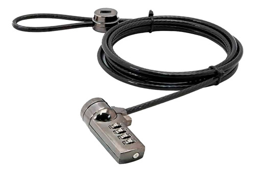 Cable De Seguridad Unno Kl6005bk Con Candado Y Clave