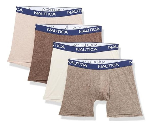 Nautica Paquete De 4 Boxers Brief Elásticos