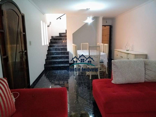 Imagem 1 de 13 de Sobrado Com 3 Quartos (02 Suítes )quintal, Ótimo Acabamento,02 Vagas Cobertas À Venda, 138 M² - Jardim Haydee - Mauá/sp - So0444