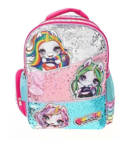 Kit De Mochila Lonchera Y Lapicera Poopsie Primaria Ad219