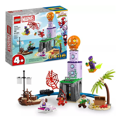 Lego Marvel Team Spidey At Green Goblin's Lighthouse 10790 Cantidad De Piezas 149