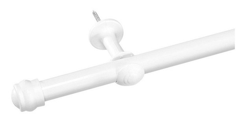 Varão Cortina 2 Metros Fino 19mm Varão Janela Simples Cor Branco