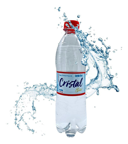 Água Cristal Gold Com Gás Garrafa 510ml 12 Unidades
