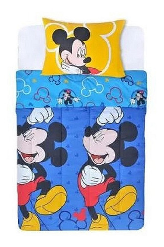 Plumón Infantil Reversible 1,5 Plazas Disney Mickey Mouse