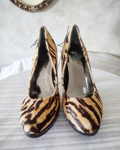 Zapato Taco Talla 38 Animal Print Exclusivos