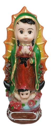 Virgen De Guadalupe 12 Cm Ojos Pintados A Mano