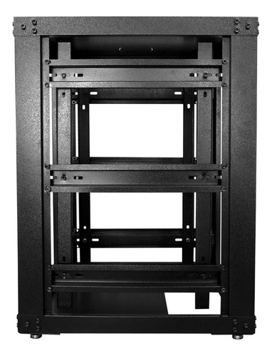 Rack Piso 24u 870 + 02 Bandejas Fixas + 01 Régua De Tomadas