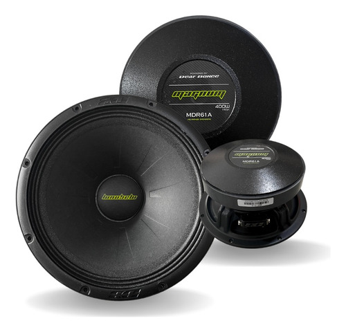 Par De Medios Rangos De 6.5'' Mdr61a Magnum Negro