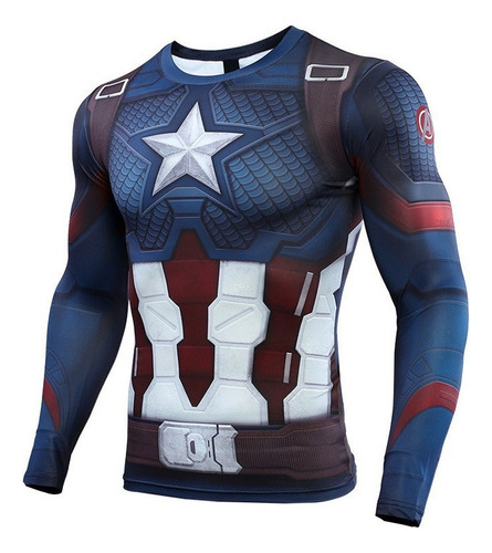 Traje De Cosplay Para Los Vengadores Capitan America Camiset