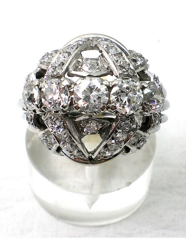 Anillo De Platino 950 Brillantes 2.76 Ct