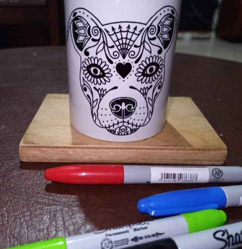 Perro Alebrije Taza Para Colorear Hitchdigital