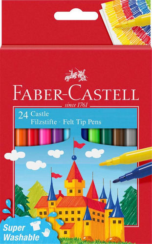 Marcador Rotulador Castle Estuche  De 24 Und Faber Castell
