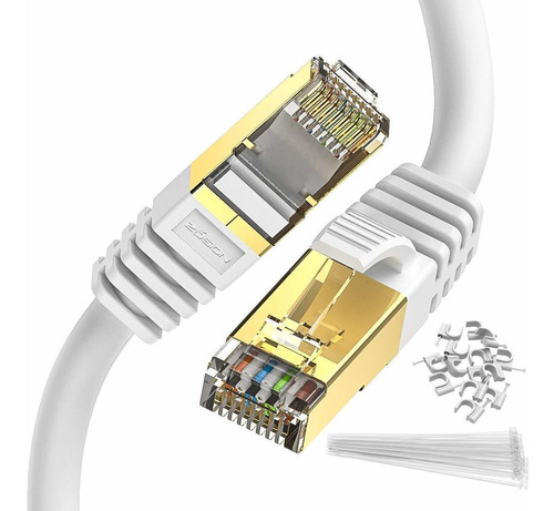 Cable Ethernet Cat 8, Zosion, Paquete De 2 Cables De Co...