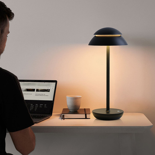 Elegante Lámpara Led En Forma De Hongo: Recargable, 3 Modos,