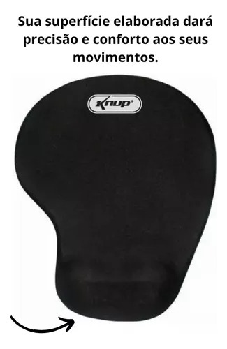 Mouse Pad Ergonomico Com Apoio Em Gel