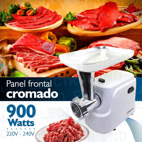 Imagen 5 de 10 de Picadora Eléctrica Embutidora De Carne Con Accesorios