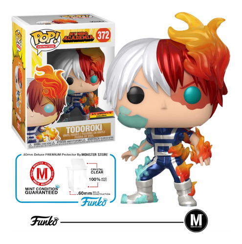 Funko Pop Todoroki #372 Metallic Mha Exclusive Box Warehouse