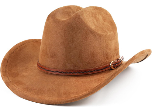 Sombrero De Vaquero Para Mujeres Y Hombres, De Ala Ancha