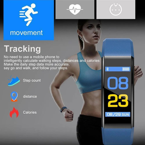 Pulsera Inteligente Bluetooth, Pulsera Impermeable Multifunc