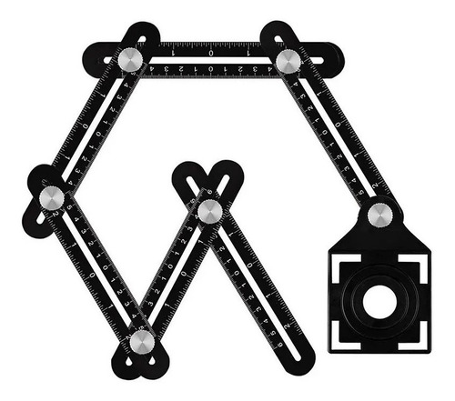 Escuadra Plegable Profesional Aluminio Orificios Cerámica