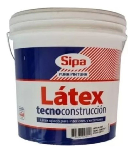 Latex Al Agua Tecno Construcción Sipa Blanco Pinturasonline