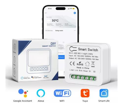 Control Interruptor Smart Inteligente Wifi Smart Tuya 16a