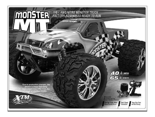 Xtm Racing Suspension Arms Front Upper: Monster Mt - 149244