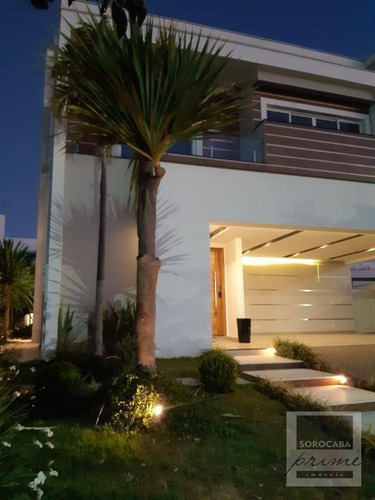Imagem 11 de 30 de Sobrado Com 4 Dormitórios À Venda, 395 M² Por R$ 2.200.000 - Alphaville Nova Esplanada I - Votorantim/sp, Próximo Ao Shopping Iguatemi. - So0173