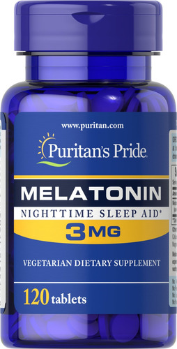 Melatonina 3mg Puritan Pride 120 Tabletas Traidas De Usa