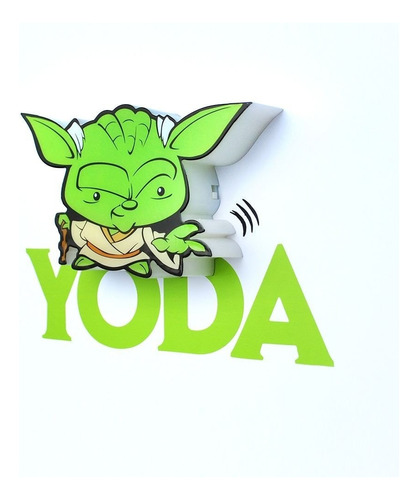 Mini Luminária Yoda  Star Wars