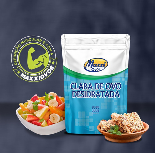 Imagem 2 de 5 de Albumina 500g - Maxxi Ovos - Alto Teor Proteíco - Envio Full