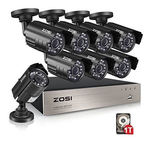 Zosi 8 Channel 1080n Hd Video Security System Cctv Dvr